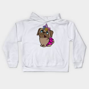 Unicorn Pug Kids Hoodie